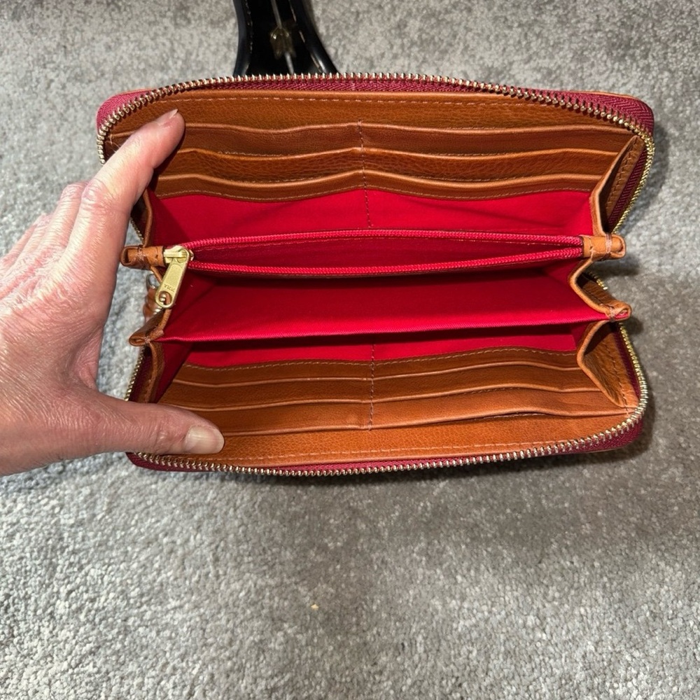 Dooney & Bourke Florentine wristlet in natural - Picture 7 of 12